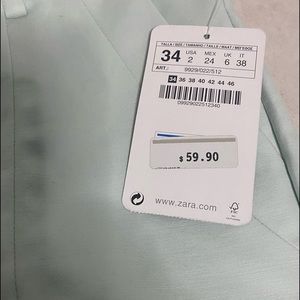 Zara Mint Green Pants